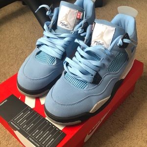 University Blue Jordan 4s Mens Size 10